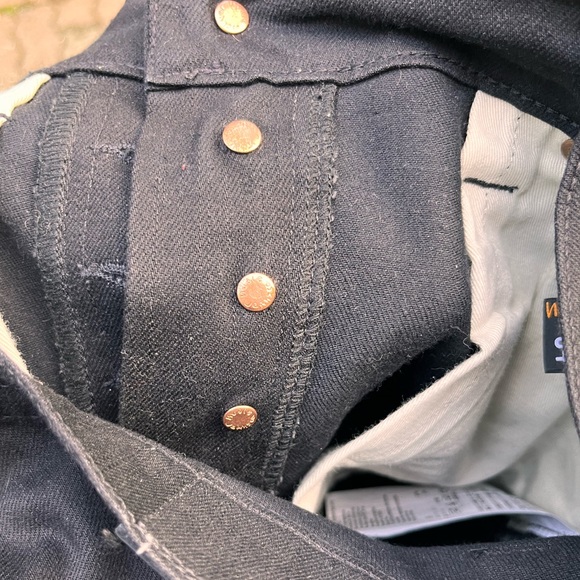 Nudie Jeans - 29W 34W - Black - Mens Button Fly Jeans - Picture 9 of 13